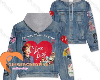 I Love Lucy Denim Jacket, I Love Lucy Jacket, I Love Lucy Jean Jacket, I Love Lucy Jacket Women, I Love Lucy Youth Jacket, Holiday Gift