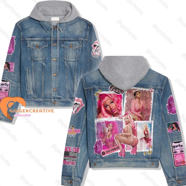 Nicki Minaj Denim Jacket, Nicki Minaj Jacket, Nicki Minaj Jean Jacket, Nicki Minaj Youth Jacket, Nicki Minaj Gift, Denim Jacket Women