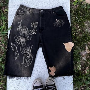 Bleach Black Jeans - Etsy UK