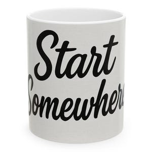 Inspirational Ceramic Coffee Mug: Motivational Gift for Coffee Lovers