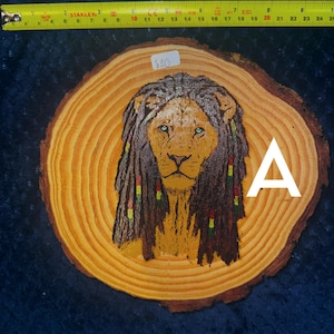 Hand-Painted Reggae Wooden Plaque: Bob Marley, Rastafarian Decor (20-25cm