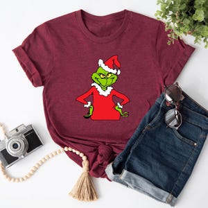 Sassy Grinch Shirt, Santa Grinch Shirt, Merry Grinchmas Shirt, Grinch Christmas T-Shirt, Grinchmas T-Shirt, Family Christmas Tee, Movie Tee