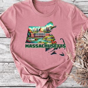 Massachusetts T-shirt, Massachusetts State Tee, Massachusetts  Family Tee, Massachusetts Trip Gift, State T-shirt, Massachusetts Souvenir