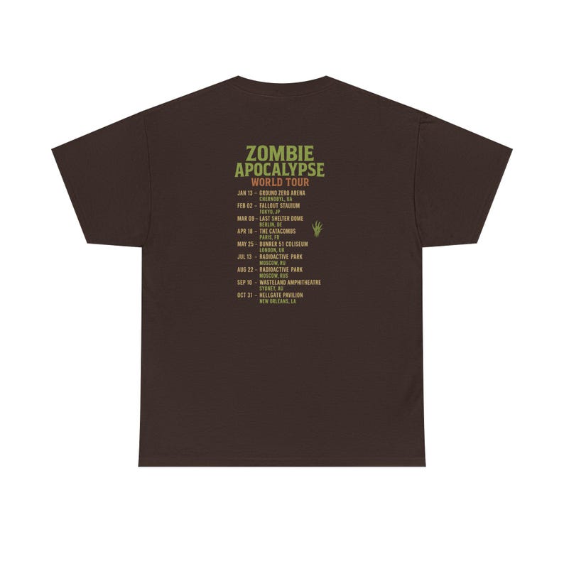 T-shirt Zombie Apocalypse World Tour image 10