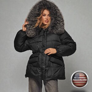 This premium winter collection features water-repellent polyester coats designed for extreme cold. Models include a quilted maxi jacket rated for -15°C with silicone 200 and bio-down puffers handling temperatures down to -20°C. Features include non-removable hoods, detachable fur, and adjustable drawstrings for a custom silhouette. Functional pockets and zip-and-button closures ensure a cozy winter outlook. Stay warm! ❄️🧥
