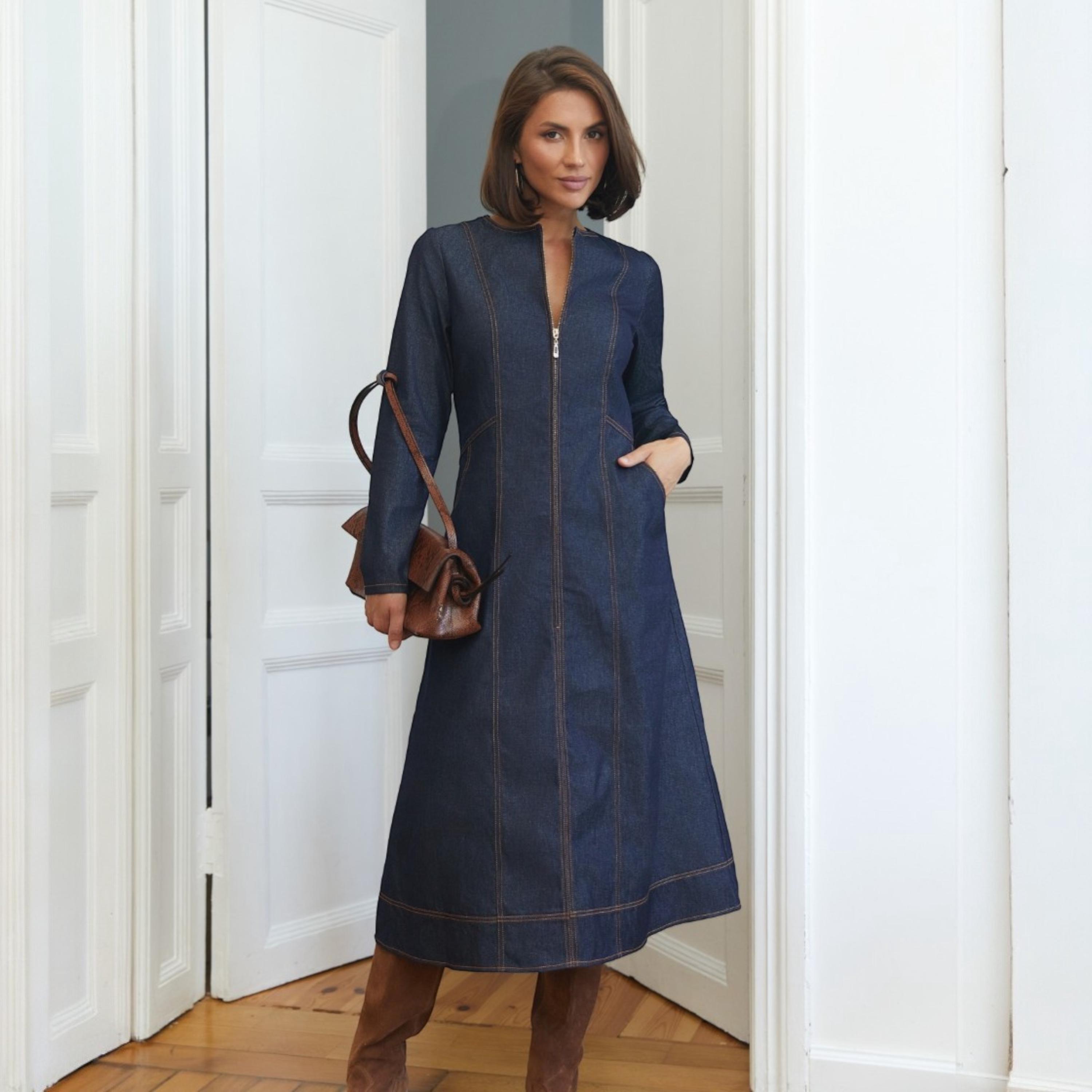 chinese dress ladies Amazon.com: Women's Long Sleeve Button Down Denim Work Dress Casual Midi  Jean Dresses Knee Length Bodycon Slim Fit Back Slit Gown : Clothing, Shoes  & Jewelry main image 0