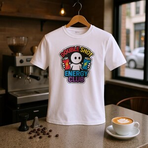 Coffee lover shirt espresso humor minimalist doodle barista gift birthday gift for him her espresso tee