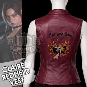 Claire Redfield Vest, Women’s Handmade Biker Gamer Style Jacket