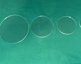 1/8 Clear Cast Acrylic Circles for Sublimation- Paint- DIY projects set of 6