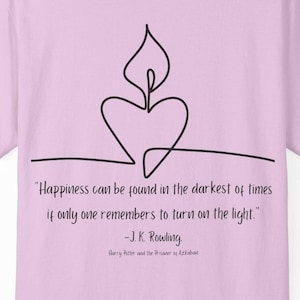 J.K. Rowling: "Happiness Can Be Found" Tee by Mally Xander