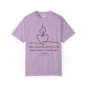 J.K. Rowling: &quot;Happiness Can Be Found&quot; Tee by Mally Xander
