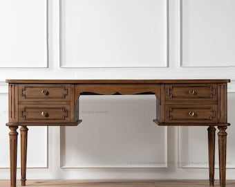 Herkimer massief houten schrijftafel consoletafel