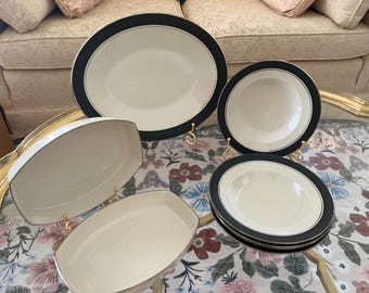 Franciscan Masterpiece “Midnight Mist” open stock Platter, Veggie Dishes, Bowls