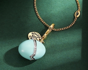 Juicy Couture Light Blue Enamel Egg Charm