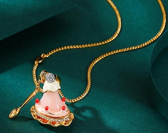 Juicy Couture Dessert Spoon Charm with Enamel and Rhinestone Detailing