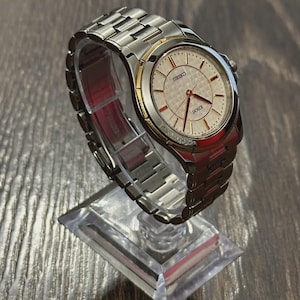 1993 Seiko Dolce roestvrijstalen tweekleurige oldMoney klassiek vintage horloge
