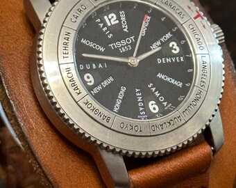 Tissot Navigator GMT World Time N250 – Rare 2001 Swiss Quartz