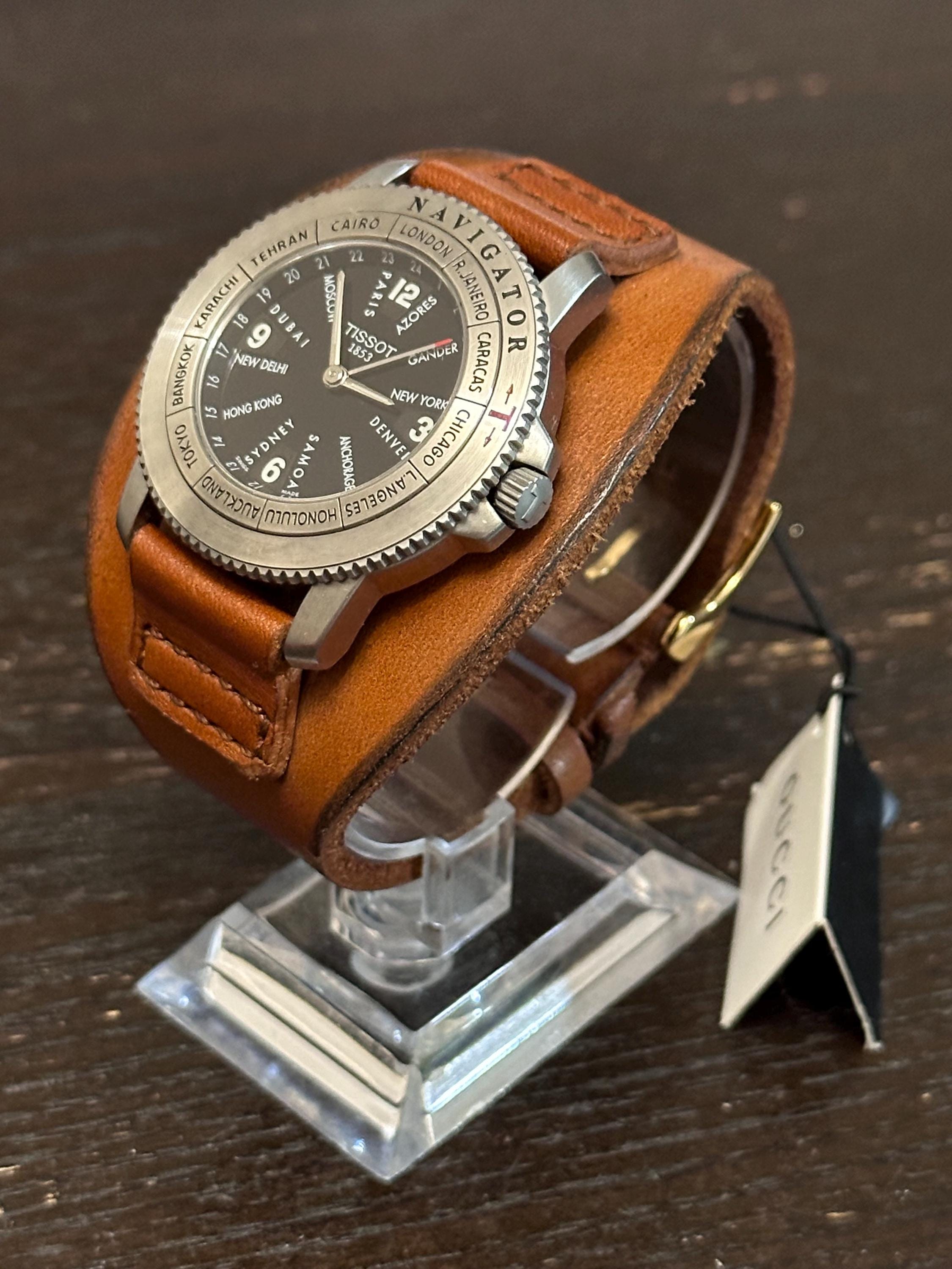 788063/ TISSOT NAVIGATOR N250 ティソ 腕時計 Tissot Navigator GMT World Time N250 – Rare 2001 Swiss Quartz
