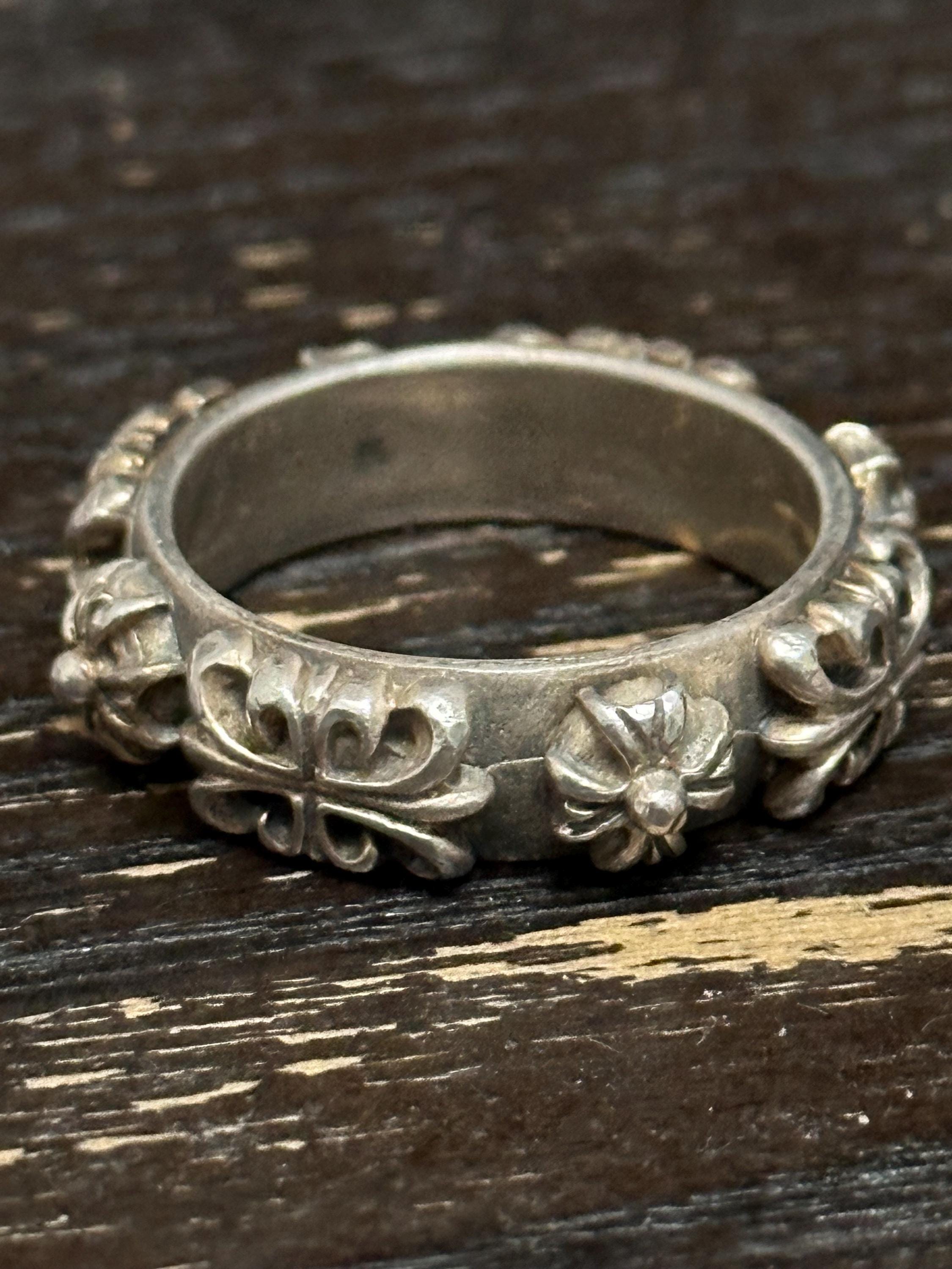 アクセサリー A&G 90s floral cross ring silver925 USA A&G 90s floral cross ring silver925 USA