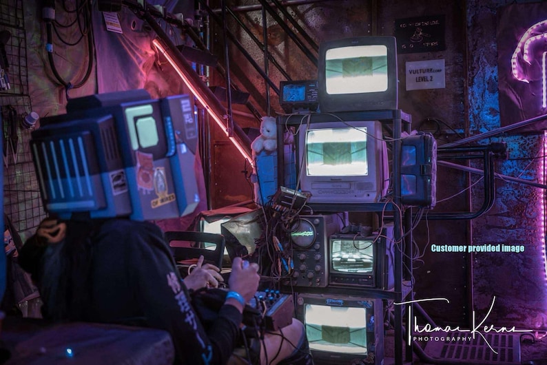 VERSION 1.1 OUT NOW! Tv Object Head, Cosplay Rave Mask, Anime Comicon ...