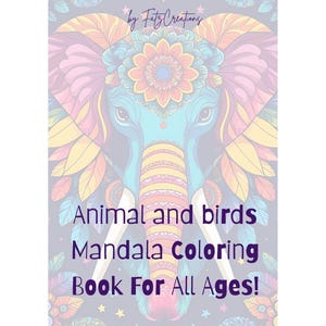 Animal and Birds Mandala Design Coloring Book For All Ages!