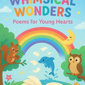 Whimsical Wonders: Poems for Young Hearts | 21-Page Children’s Poetry PDF | Kids Printable Poem Book | Digital Download