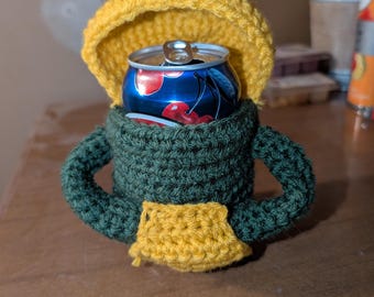 custom crochet can cozy