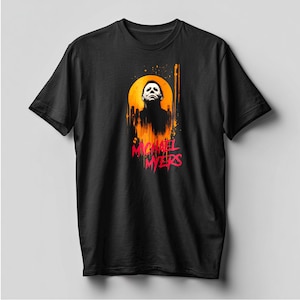 Michael Myers Halloween T-Shirt - Horror Movie Slasher Graphic Tee - Spooky October Apparel - Scary Movie Fan Gift - Creepy Halloween Shirt