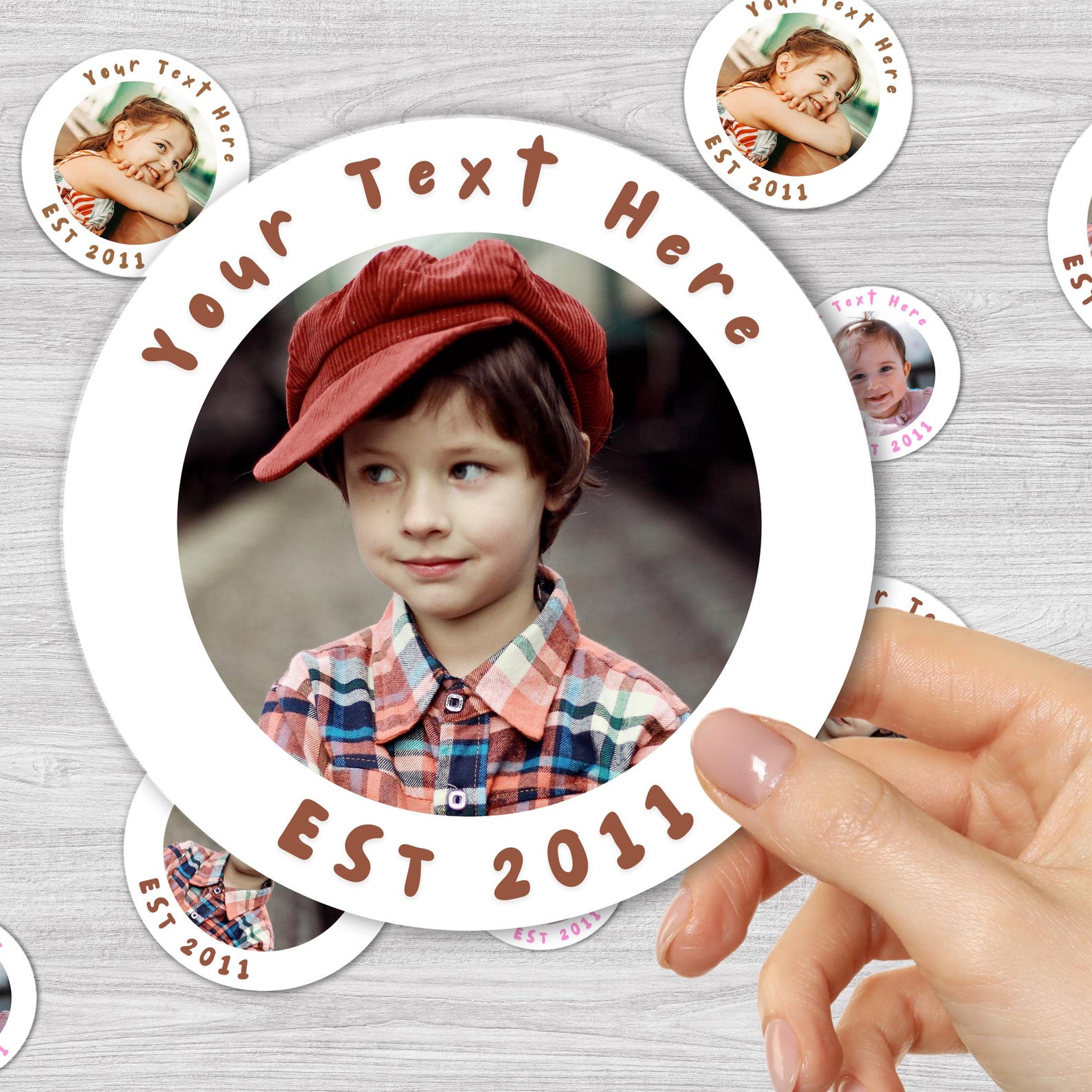 Custom Photo Stickers, Personalized Face Labels, Event Party Decals - Etsy