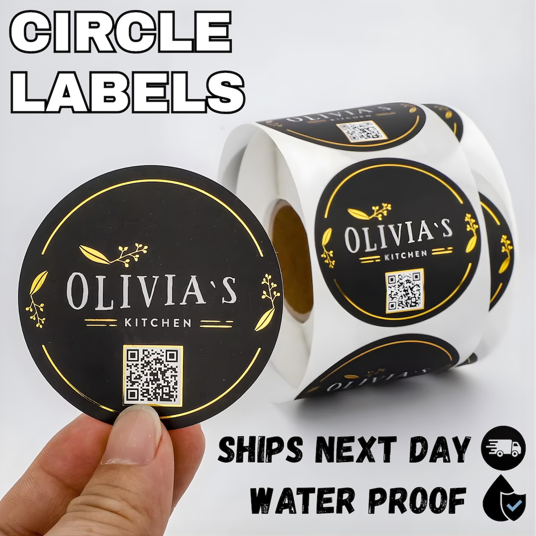 100+ Custom Labels: Roll Stickers, Your Design Printed - Etsy