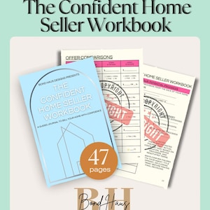 The Confident Home Seller Workbook | Real Estate Seller Guide | Printable Home Sale Planner | FSBO & Agent Use | PDF Download