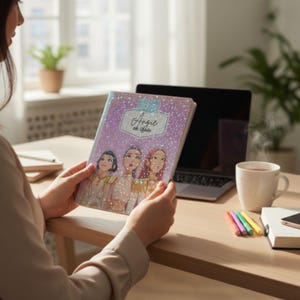 K-Pop Style Composition Book • Personalized • Cute School Supplies for Girls • Custom Name & Grade