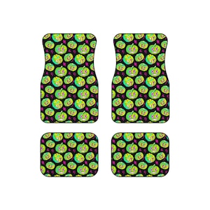 Vibrant Car Mats Set, Colorful Auto Floor Mats, Unique Gift for Car Lovers, Funky Decor, Halloween Car Accessories, Fun Patterned Mats
