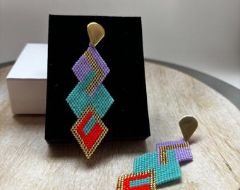 Artisan beaded aerrings Noho NY
