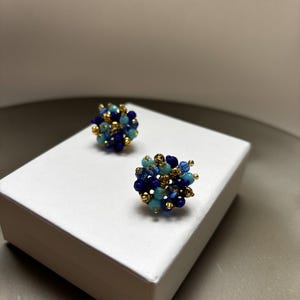 Artisan beaded earring