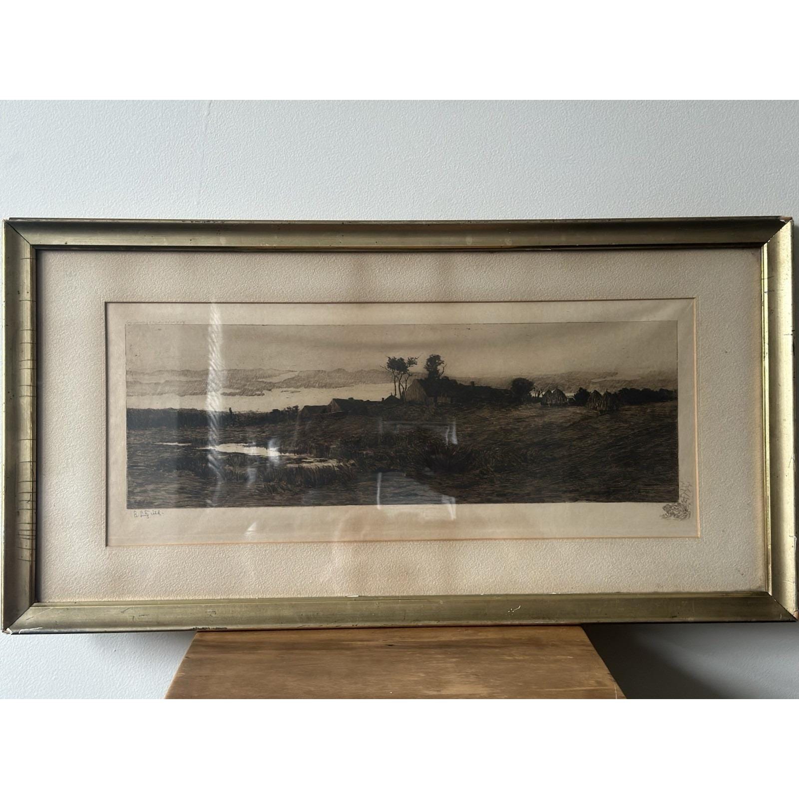 Edward Loyal Field (american, 1856-1914) Pencil Signed Etching W