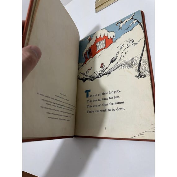 Dr Seuss 1st Printing 1956 The Cat in the Hat Random House Blue Hat Rare View 6