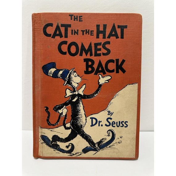 Dr Seuss 1st Printing 1956 The Cat in the Hat Random House Blue Hat Rare