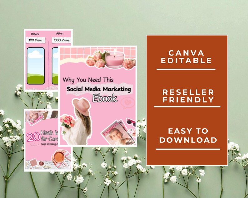 Pink Instagram Carousel Templates Canva | 100 Editable Posts - Etsy