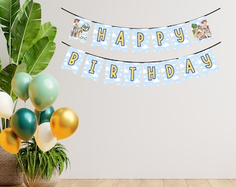 Toy Story Birthday Banner: Canva Editable, Printable Party Decor (PDF File)