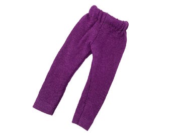 Purple Knit Lounge Pants for 11.5" Fashion Doll