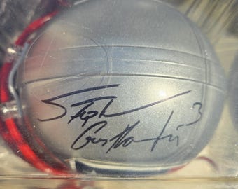 Minicasco firmado por Stephen Gostkowski #3 de los New England PATRIOTS