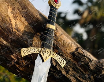 Goldryn-zwaardreplica, glazen troon lang fantasiezwaard, roestvrijstalen cosplay-rekwisieten