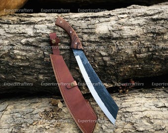 Hand Forged High Carbon Steel Bushcraft Knife | Full Tang Forest Knife
