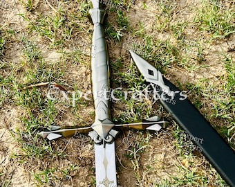 Alucard Sword Replica, Castlevania Gothic Longsword, Fantasy Display Sword with Scabbard