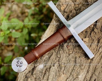 Hand Forged High Carbon Steel Knights Templar Sword: Crusader Replica