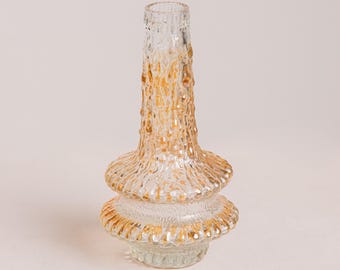 Timo Sarpaneva “UFO” Vintage Cristal Glass Vase – Iittala, 1970s