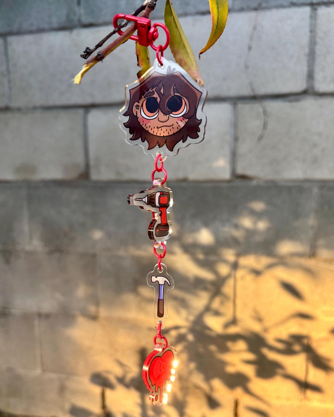 Dangle Chain Keychain Drill or Hammer Dangle Keychain - Etsy