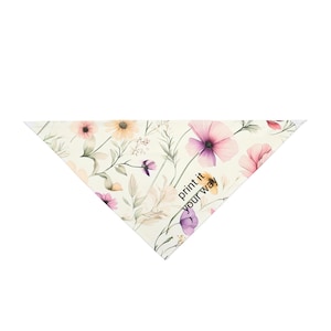 Floral Pet Bandana for Stylish Pets, Cute Dog Accessory, Pet Gift, Spring Fashion, Dog Bandana for All Occasions