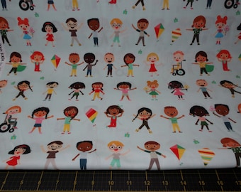 Robert Kaufman. Bright Days. Kids Mint - Designed by Ann Kelle